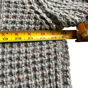 Gaeltarra Blue fisherman cable knit wool sweater hand loomed Ireland Size 42 thumbnail 8