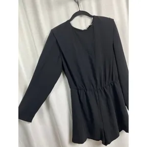 Amanda Uprichard Revolve Black Baldwin Long Sleeve Romper Sz.M thumbnail 11