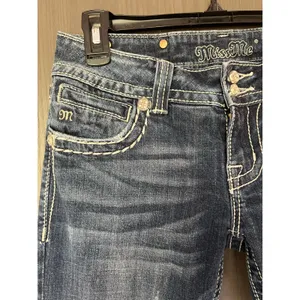 Miss Me Jean Rhinestone Embellished Cross Pocket Low Rise Bootcut 28x31 JP504689 thumbnail 9