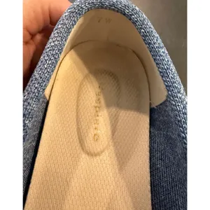 Women 7W Loafers Blue Knit Penny Slip On Comfort Shoes Nautical Preppy‎ Western thumbnail 7