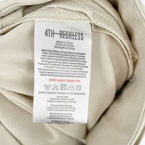 4th Reckless Archer Asymmetric Trousers High Waisted Beige Women's S NEW thumbnail 8