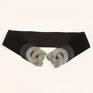 Black‎ Chic Retro-Style Pu Leather Elastic Corset Belt Versatile Waist Strap thumbnail 6