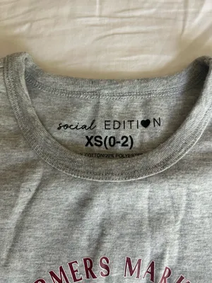 Baby Tee Gray Size XS thumbnail 2