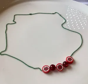 Christmas Poinsettia Candy Necklace thumbnail 4