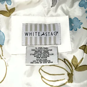 White Stag Quilted Cream Equestrian Styled Puffer Jacket- Size L (12/14) thumbnail 8