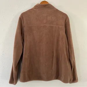 32 Degrees Heat Tan Brown Midweight Snap Arctic Fleece Pullover Large Comfy thumbnail 8