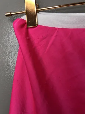 Anthropologie Skirt Womens XXS Pink Satin Asymmetric Ruffle Layered Long Party thumbnail 4