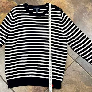 The Outfitters By Lands End Striped Crew Neck Sweater Large thumbnail 6