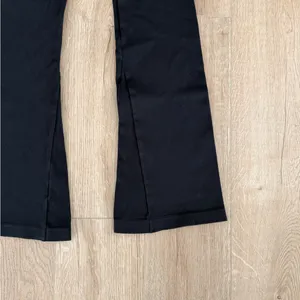 OQQ Ribbed Flare Leggings Black High Rise Yoga Pants XL thumbnail 2