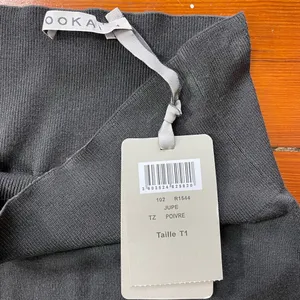 NWT Kookai Paris Jupe Poivre Gray Knit Flounce Mini Skirt Sz 1 (US 2/4)💛🎀 thumbnail 8