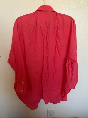 NWOT Aerie Linen Blend Cover Up Top Medium thumbnail 6