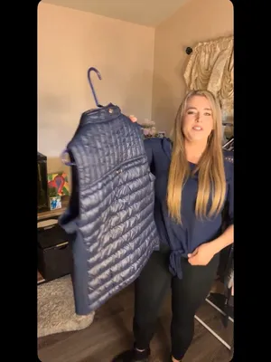 Love Tree Navy Quilted Lightweight Puffer Vest thumbnail 2