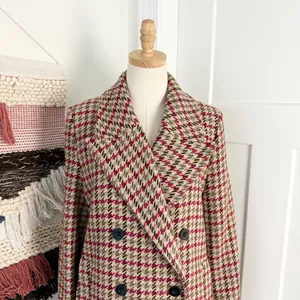 & Other Stories Houndstooth Coat Sz 8 thumbnail 3