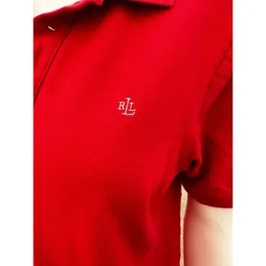 Vintage 90s Ralph Lauren Women’s Red Polo Shirt Medium thumbnail 9