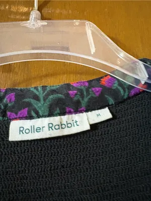 Roller Rabbit Rhone Niana Jumpsuit in Black Floral thumbnail 4