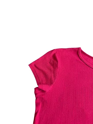 Intimately Free People Red T-Shirt Short Sleeve Blouse Stretchy Size Large NWT thumbnail 2