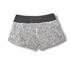 Lululemon Run Times Short 4" Womens 6 Ditsy Daisy White Black Running Shorts thumbnail 2