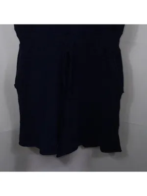 Women’s Small Navy Knit Quarter Zip Romper thumbnail 4