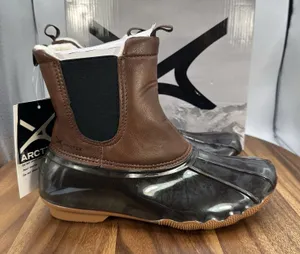 NIB Arctix McKenzie Duck Rain Boots Brown Waterproof Outdoor‎ Muck Women's 6 thumbnail 1