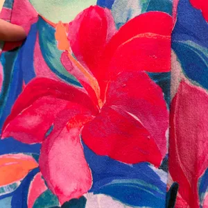 Show Me Your Mumu Eden Midi Dress Hibiscus Punch Tropical Floral thumbnail 12