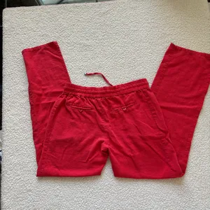 Love Tree Red Drawstring Linen-blend Straight Leg Pants M Coastal Boho Gorpcore thumbnail 8
