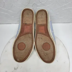 Polo Ralph Lauren Vaughn Boat Shoes Mens 9.5 Blue White Pinstriped Deck Sneakers thumbnail 6