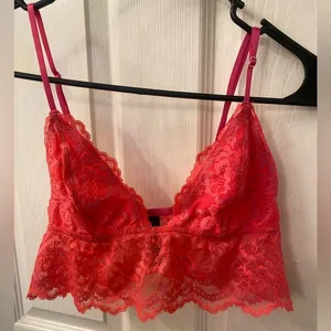 Urban outfitters Lace Bralette in Vibrant Red size medium thumbnail 1