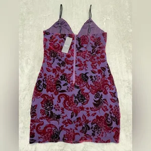 NWT PRIVY Formal Velvet Party Slip Dress, Large thumbnail 3