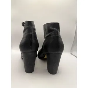 Cole Haan Grand OS Black Leather Ankle Boots Womens 8B Block Heel Booties Zipper thumbnail 4