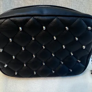 Rebecca Minkoff Black Quilted Studded Crossbody Bag New with tags thumbnail 2