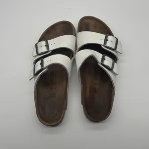 Birkenstock Arizona White Birko-Flor Two Strap Slide Sandals Womens 40 L9 M7 thumbnail 11