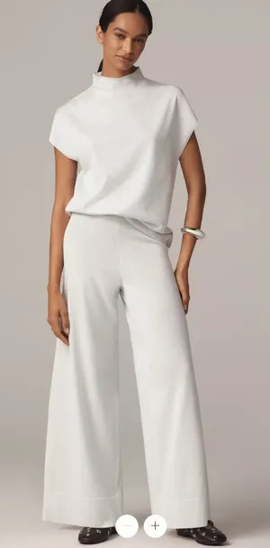 Anthropologie Maeve Wide-Leg Sweater Pants thumbnail 1