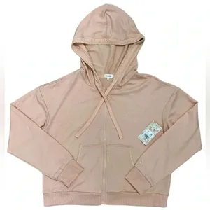 Kensie Sportswear Fit Hooded Long Sleeves Sweatshirt Pink Blush Casual Size M thumbnail 9