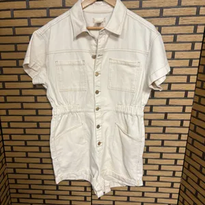 Altar'd State Cream Romper Size‎ Large thumbnail 2