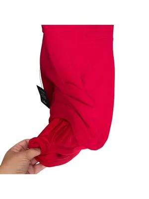 Lulus Red Strapless Corset Bodycon Mini Dress Draped Neckline Size S thumbnail 13