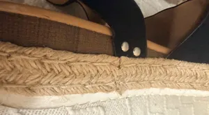 Soda Espadrille Flatform Sandals Black Nubuck thumbnail 8