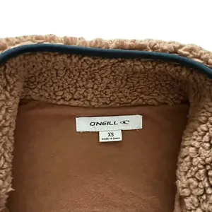 O’Neill Women’s XS Brown Sutton Fleece Pullover Mock Neck‎ Half Zip Jacket thumbnail 3