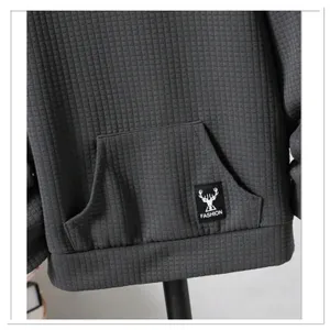 SheIn Young Boy Letter Patched Kangaroo Pocket Hoodie thumbnail 5