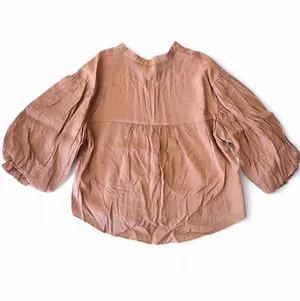 FATE Terracotta Puff Sleeve Top thumbnail 3