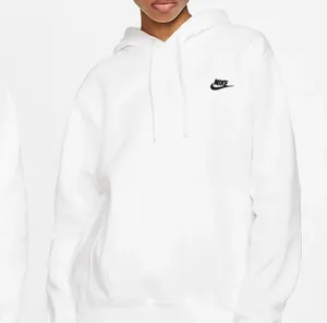 Nike Sportswear White Hoodie Sweatshirt thumbnail 1