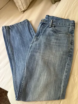 Levis Medium Wash Straight Leg Jeans thumbnail 7