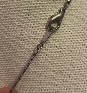 Vertical rhinestone bar pendant necklace thumbnail 3