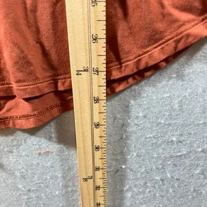 1008 | Lululemon Modal Silk Blend Flowy Scoop Neck Long Sleeve Top Rust Women 10 thumbnail 4