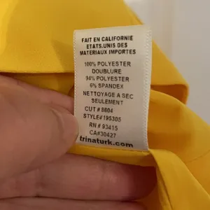 Trina Turk Bright Yellow Reef A-line Dress thumbnail 6