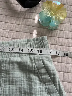 Gap gauze, cotton pull on elastic waist casual beach shorts L thumbnail 7