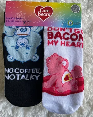 Care Bears Low Cut Socks 10 Pairs Womens Shoe Size 4-10 NEW Colorful Fun thumbnail 1