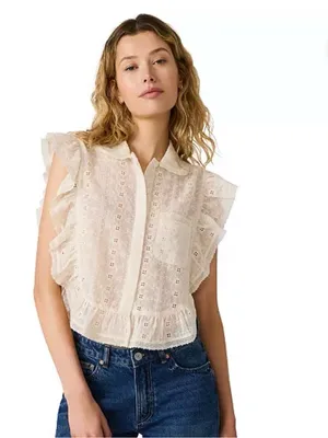 Steve Madden Adeline Top Shirt Blouse thumbnail 5