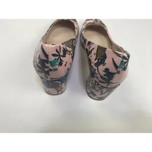 Zara Basic Tropical Animal Floral Pink Block Heel EU Size 36 (us size 6) NEW thumbnail 7