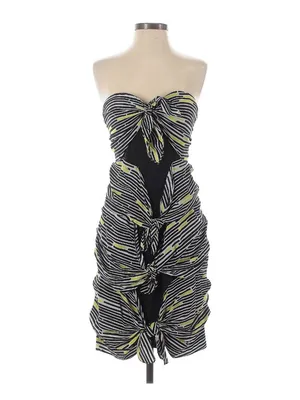 VERONICA BEARD Yellow Black Strapless Dress Size 4 NEW without tags thumbnail 5