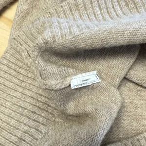 Mango MNG Women's Oversized Knit Polo Sweater Tan Marl Button Neck Large‎ thumbnail 9